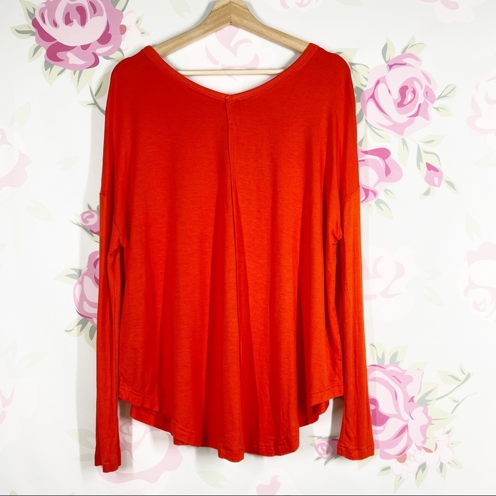 NWT Free People Moonshine Love Glare Orange Long Sleeve Tunic Top XS - Picture 11 of 14